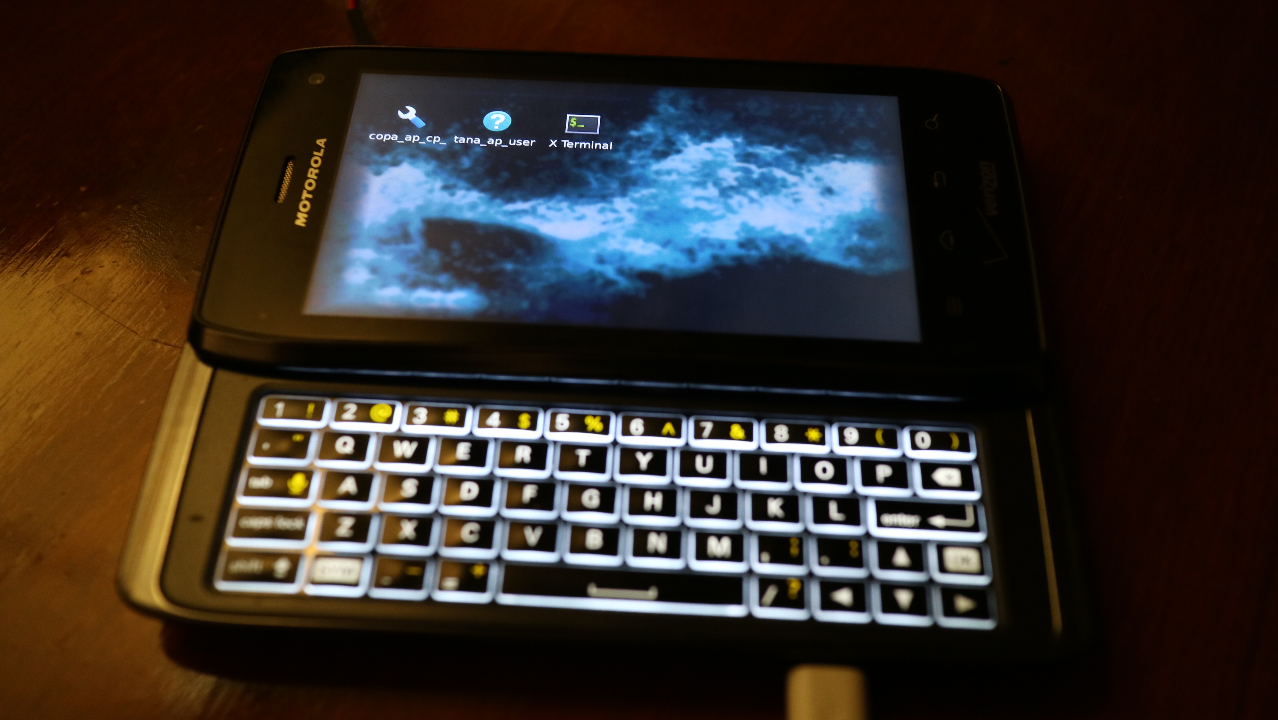 Initial bringup of hildon-desktop on the Motorola Droid 4